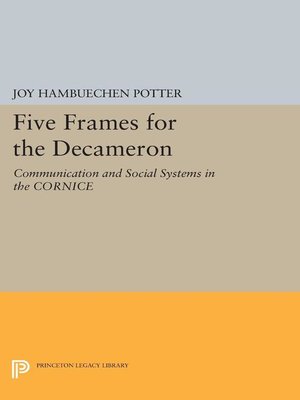cover image of Five Frames for the Decameron